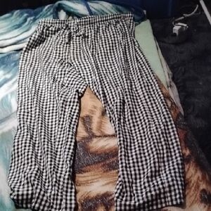 Black and White Trailer Park Boys Ricky Style Checkered Men's XL Joggers Pants